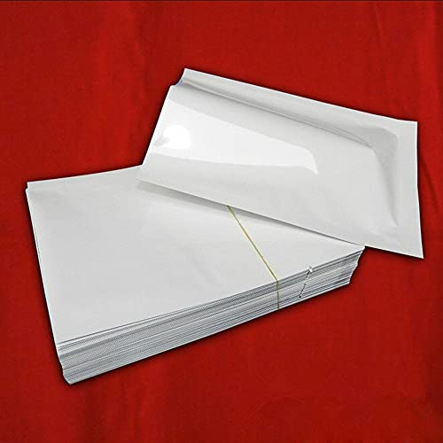 200 Pcs White Metallic Mylar Foil Bags 2.4x3.5 Inch Heat Sealable Pouch