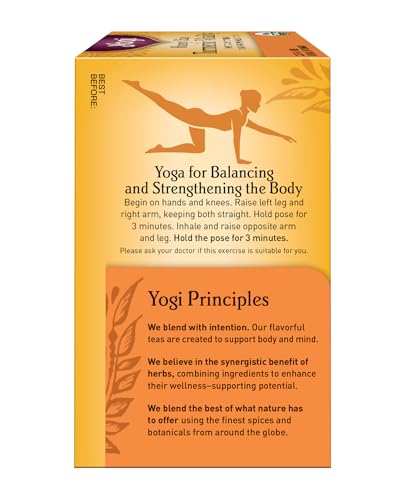 Yogi Honey Chai Turmeric Vitality Tea - 16 Count, Organic & Caffeine-Free