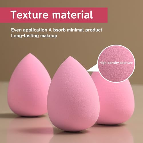 GFOUNS 15 Pcs Makeup Sponge Bulk Set for Liquid, Cream & Powder