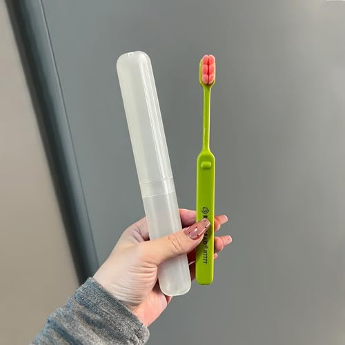 Quacc 4-Pack Plastic Toothbrush Travel Case Breathable Portable Storage Box