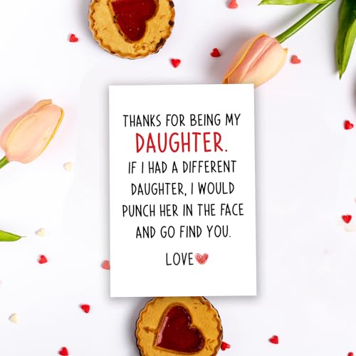 Funny Birthday Card for Daughter - Hilarious Gift from Parents