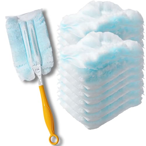 Frescares Blue Duster Refills - 18ct Static Dust Removal Compatible with Swiffer