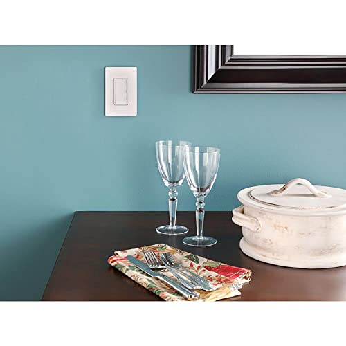 Lutron Claro Light Almond Screwless Light Switch Cover Plate
