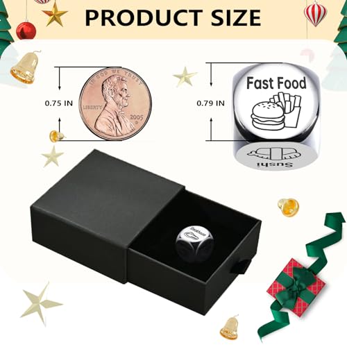 Funny Food Dice - Perfect Stocking Stuffers & White Elephant Gifts