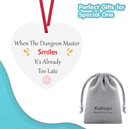 Ceramic DND Ornament - 'When The Dungeon Master Smiles' Keepsake