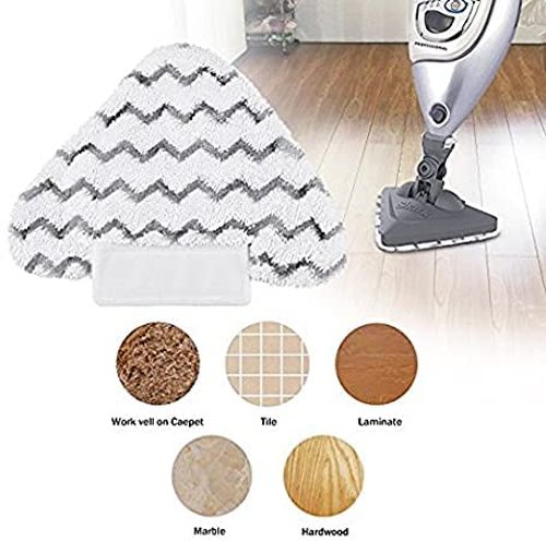 4 Pack Steaming Mop Replacement Pads Triangle for Shark Lift-Away Genius S3973 S3973D S5003D S6001 S6002 3973WM S5002 Steam Pocket Mop Series