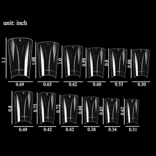Clear Duck Nail Tips 120Pcs - Short Soft Half Cover Y2K Fake Nails Kit