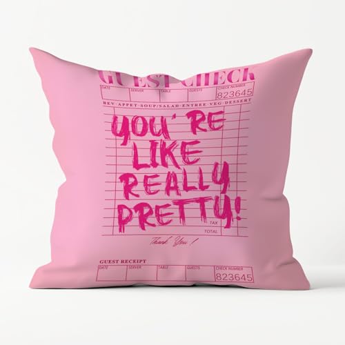Pretty Hot Pink Throw Pillow Cover 18x18 | Coquette Decor