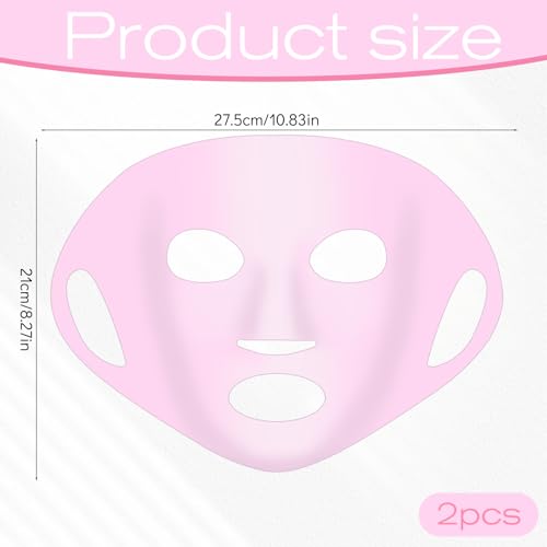 Reusable Silicone Face Mask Cover 2 Pack - Moisture Locking Anti-Wrinkle Holder