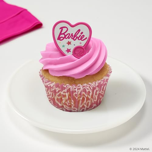 Barbie Cupcake Liners by DecoPac - 48 Pack Pink Greaseproof Baking Cups
