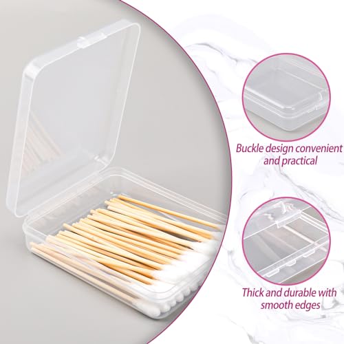 3-Piece Portable Travel Storage Organizer for Cotton Swabs & Balls