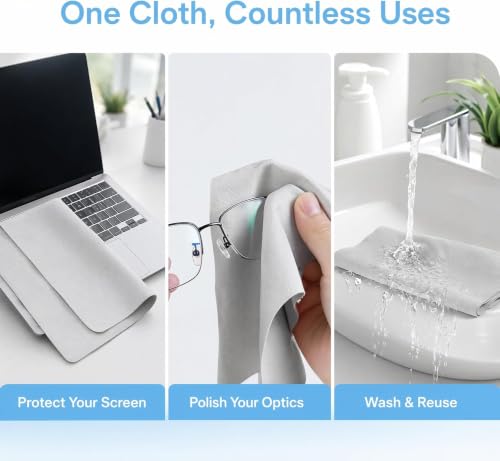 KEANBOLL 2-Pack Microfiber Cleaning Cloths for 16-Inch Laptops