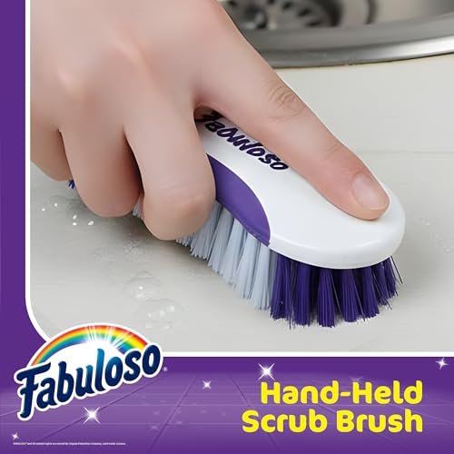 Fabuloso 6-Inch Compact Hand Scrub Brush for Multi-Surface Cleaning