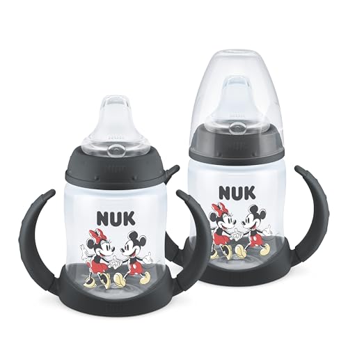 NUK Mickey & Minnie Learner Cup 5oz, 2-Pack - Spill Proof