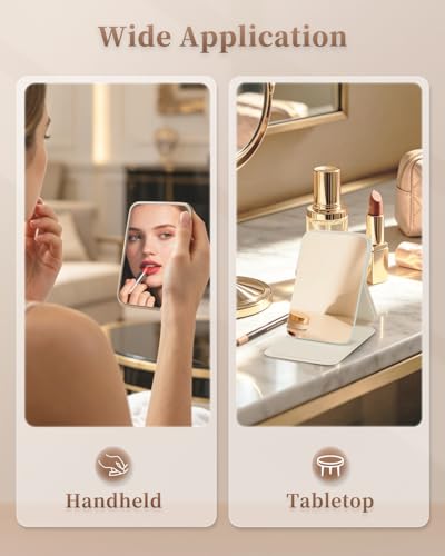 vpu Foldable Compact Makeup Mirror - Portable Travel Pocket Mirror