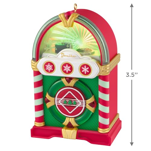 Jolly Jukebox Christmas Ornament - Musical Light-Up Holiday Decor