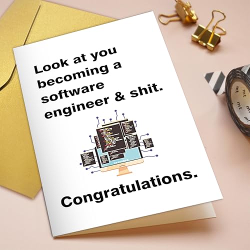 Funny Graduation Card for Software Engineers | Congrats Graduate