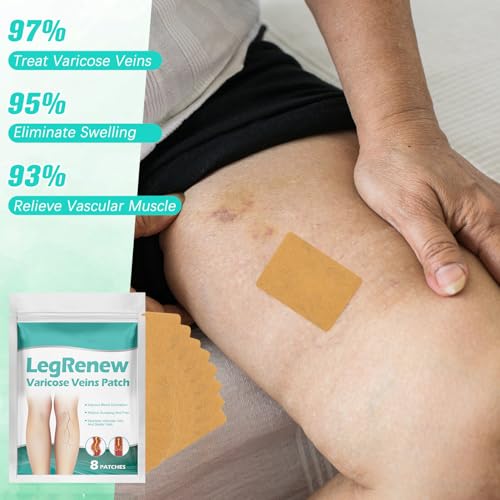 SereniMist Leg Renew Varicose Veins Patches - 16 Pcs Natural Relief Treatment