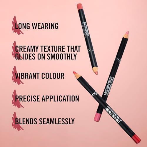 Rimmel Lasting Finish 8HR Soft Lip Liner Pencil - 90's Nude