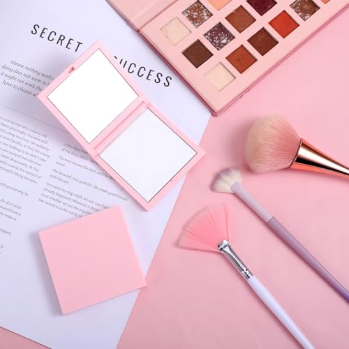 Xthrotsenk 2PCS Portable Pocket Mirror, Dual-Sided Small Travel Makeup Mirror