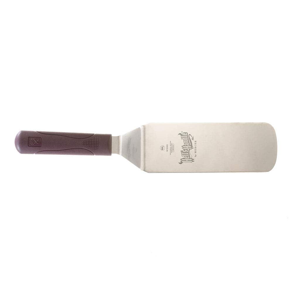 Mercer Culinary Hell's Handle 8-Inch x 3-Inch Turner - Beveled Side Edges