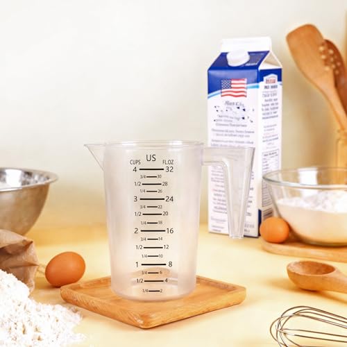 DOTINGHUX 4 Cup Measuring Pitcher, 32 Oz Durable Food-Grade Liquid Measure