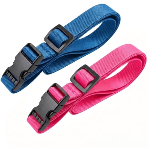 Adjustable Beach Towel Straps - 2 Pack, Universal Elastic Bands for Lounge & Cruise Chairs