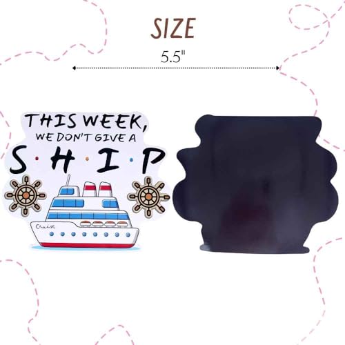 Funny Cruise Ship Magnets - 7PC Whimsical Door Decorations