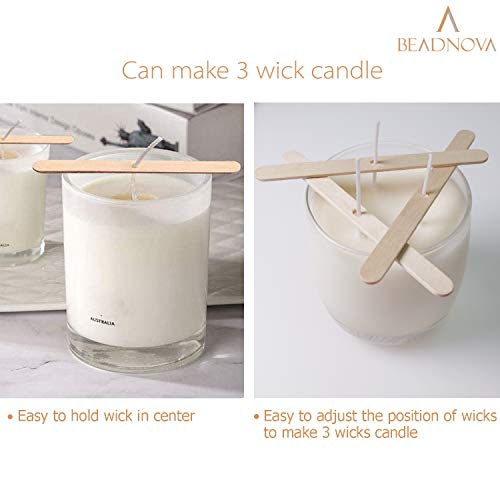 BEADNOVA 50 Pack Candle Wick Holders for DIY Candle Making
