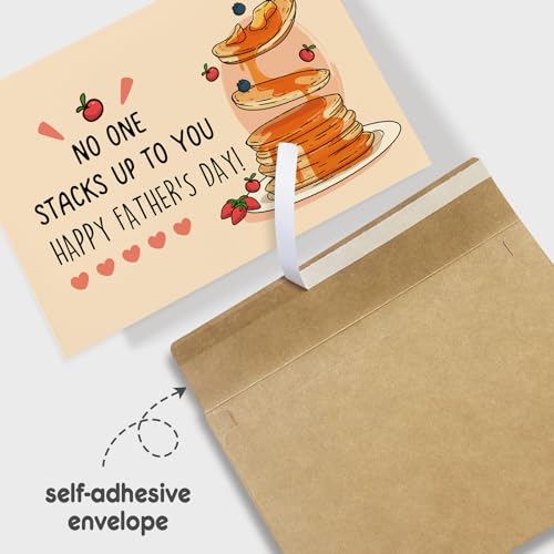 Funny Pancake Father's Day Card - No One Stacks Up to You