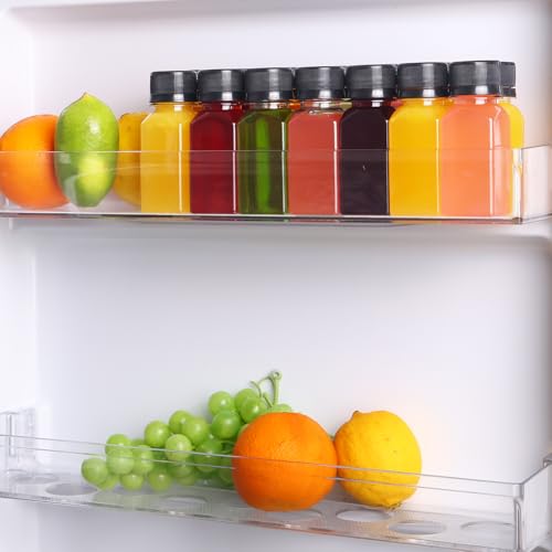 Moretoes 2oz Plastic Ginger Shot Bottles - 14 Pack Leak-Proof Juice Containers