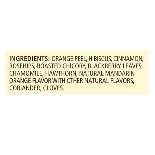 Mandarin Orange Spice Herbal Tea (6 Packs of 20 Bags) - Caffeine Free, Celestial Seasonings