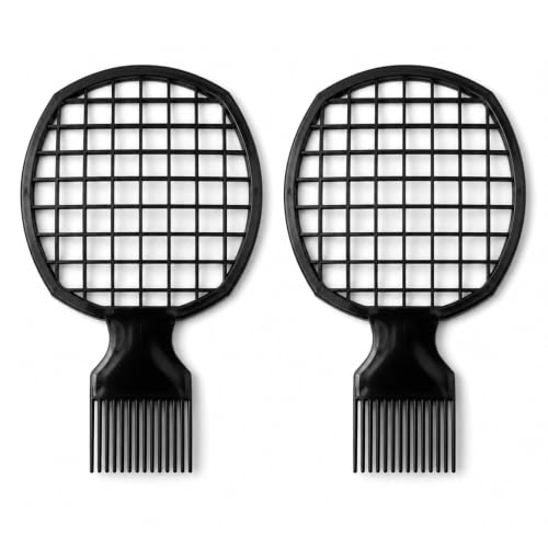 Fugraobo 2 Pcs Wide Tooth Hair Pick Comb for Curly Hair and Volume Lifting