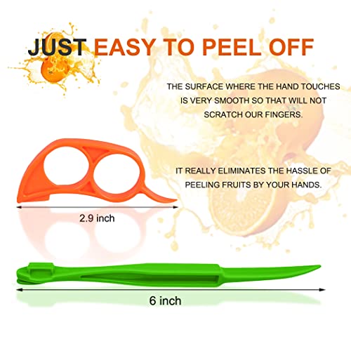 Citrus Peeler Tool - Easy Plastic Orange and Lemon Cutter