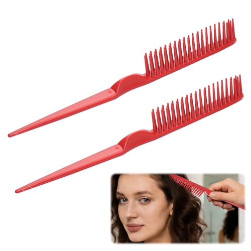 Aphrordity 3 Row Detangling Brush 2-Pack for Curly and Coily Hair - Red
