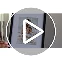 Icona Bay 4x4 Gold Picture Frame with Mat for 3x3 Photo, Wall or Tabletop