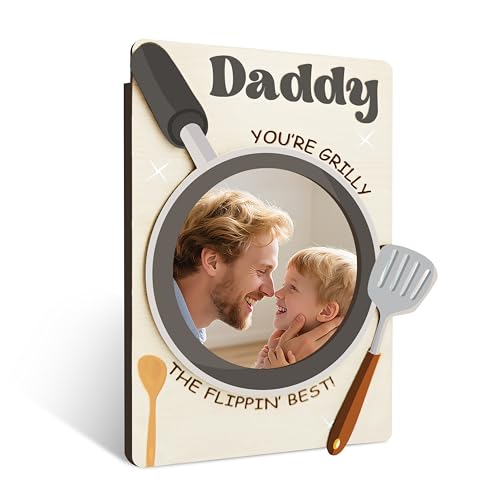 Dad Magnetic Picture Frame for Refrigerator - Father's Day Gift