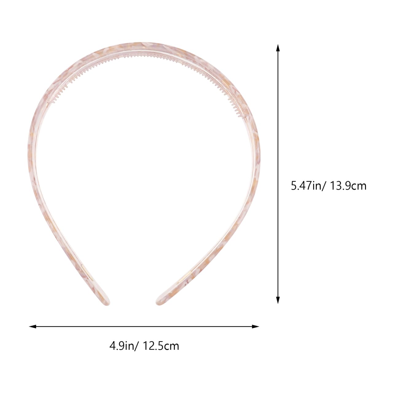 Uonlytech Tortoiseshell Hairband - Non-Slip Acetate Shower Headband for Face Washing | Stylish Women's Accessory 5.5 X 4.9 in