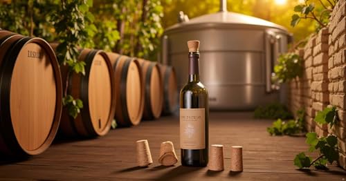 25 Pack Natural Tapered Corks for Wine Bottles & Crafts