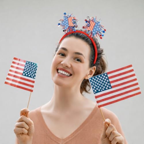 USA Patriotic Headband for 4th of July Star Hairband Party Favors