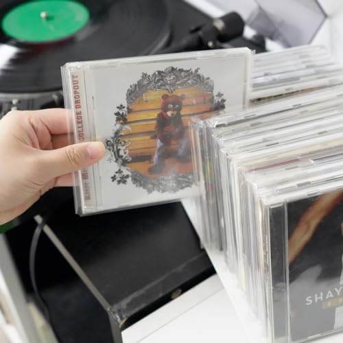50PCS Clear Plastic CD Outer Sleeves - Anti-Static & Resealable