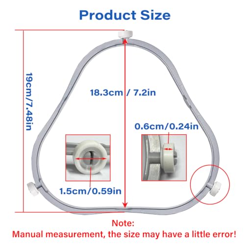 7.48" Microwave Turntable Ring for Whirlpool W11252182 - 1PCS