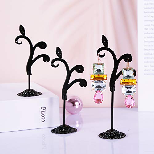 Detachable Metal Earring Stand - 3 Pcs Vine Design Holder