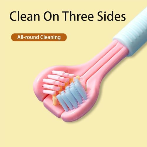 Three-Sided Soft Hair Toothbrush with Wrap-Around Design for Deep Oral Care