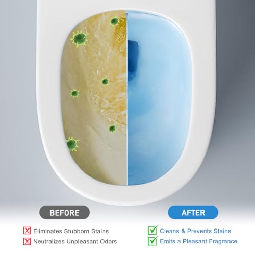 Flower-Shaped Toilet Gel Stamps - 84 Count with 6 Scents