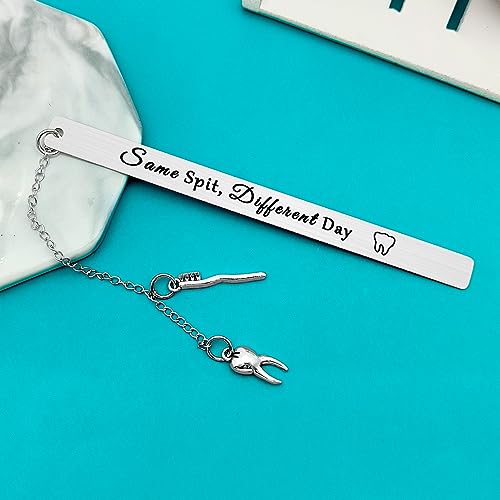 Dental Hygienist Bookmark Gift - Stainless Steel Dentist Appreciation