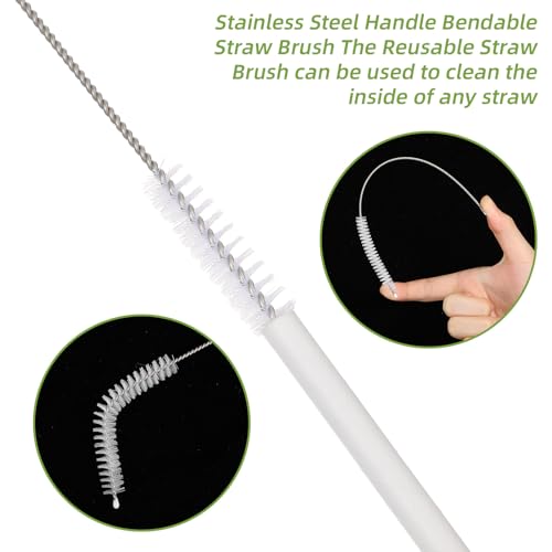 10-Pack Extra Long Straw Cleaning Brushes - 8.2 Inch Durable Design