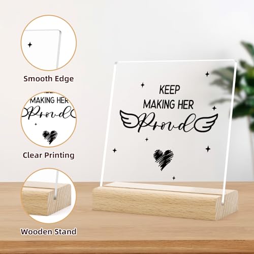 Memorial Acrylic Sign for Sympathy Gifts - In Memory of Loved Ones