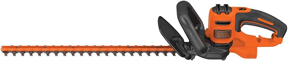 BLACK+DECKER 22" Electric Hedge Trimmer - Lightweight 4.0 Amp Dual Action Shrub Cutter | Full Wraparound Handle