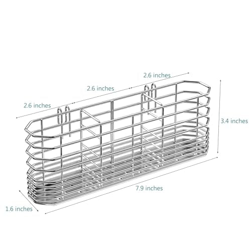 NiuYichee Stainless Steel Utensil Holder & Drying Rack - Silver